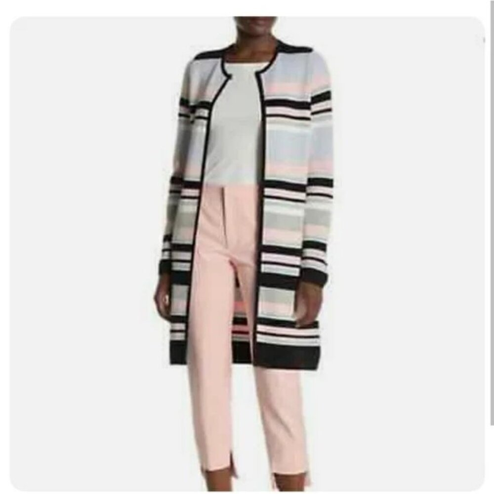 Calvin Klein | Multicolor Stripe | Open front Colorblock Cardigan | M | VGC